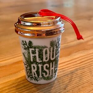 Flourish Starbucks Coffee Cup Ornament